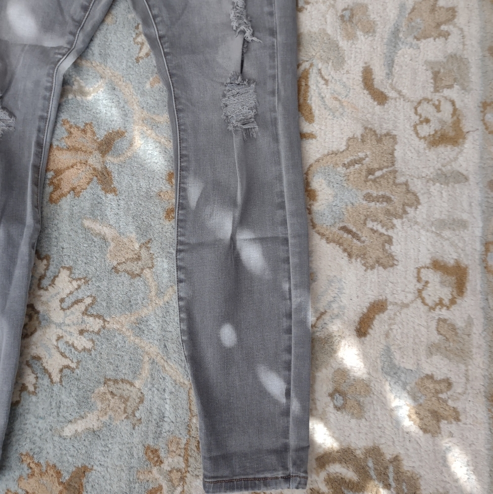 Nwot Grace&Lace Olive Gray Button Fly Jeans Size 12 — image 7 of 8